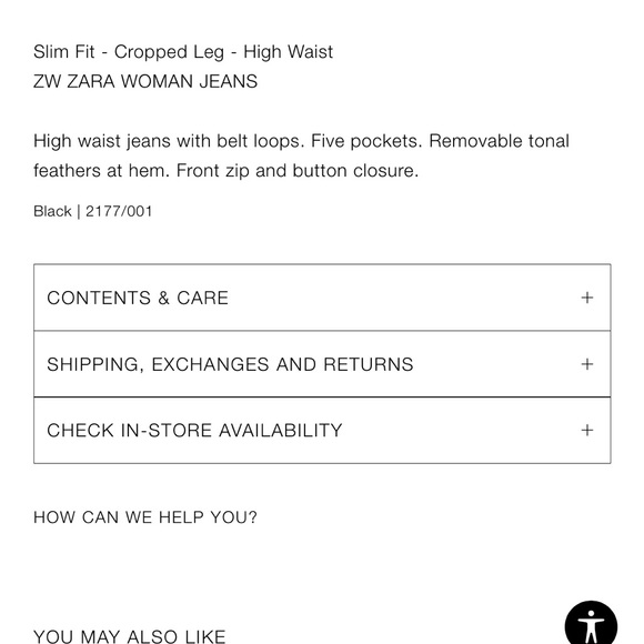 Zara black slim jeans denim with detachable feather fur - Picture 10 of 13